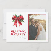 結婚した&レッドメリー・ボウ・ホリー新着写真 シーズンカード (正面)