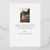 結婚した&丸メリー枠フォイルホリデーカード 箔シーズンカード (裏面)