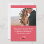 結婚した&写真メリーありがとう赤 シーズンカード (裏面)