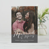 結婚した&新メリー婚フォトクリスマス シーズンカード (スタンド正面)