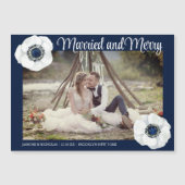 結婚した&新メリー婚フォトシックなマグネットカード (正面)