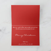 結婚した&明るい新婚クリスマスフォトカード シーズンカード (内部)