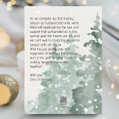 結婚した&明るい新結婚水色のクリスマス シーズンカード