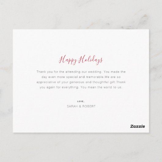 結婚した & BRIGHT |の結婚お知らせはがき ポストカード (裏面)