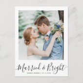 結婚した & BRIGHT |の結婚お知らせはがき ポストカード (正面)