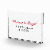 結婚した&bright addカップル名結婚の追加日 フォトブロック (右)