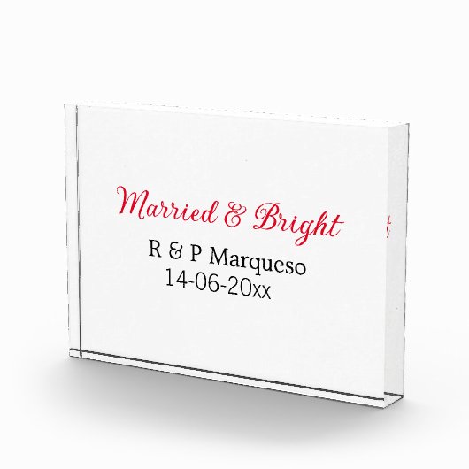 結婚した&bright addカップル名結婚の追加日 フォトブロック (右)