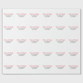 結婚した&bright addカップル名結婚の追加日 ラッピングペーパー (フラット)