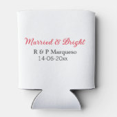結婚した&bright addカップル名結婚の追加日 缶クーラー (裏面)