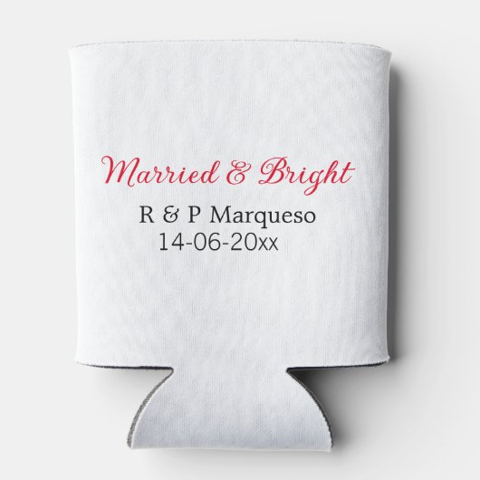 結婚した&bright addカップル名結婚の追加日 缶クーラー (裏面)