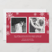 結婚した & Bright Holidayフォトカード+バックメッセージ シーズンカード (裏面)