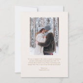 結婚した&Bright Photo Coule初めてのクリスマスカード 招待状 (裏面)