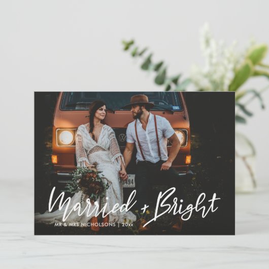 結婚した&Bright Scriptの結婚カップル写真 シーズンカード (スタンド正面)