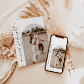 結婚したBright Christmas Card Holiday Arch写真 招待状