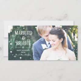 結婚したBright, Christmas Photo Card, Holidays シーズンカード