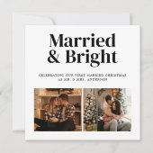 結婚したBright Nelwywed初めてのクリスマス2写真 シーズンカード (正面)