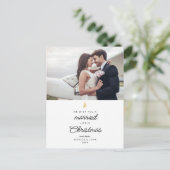 結婚したLittle Christmas Photo's 結婚 Thank you シーズンポストカード (スタンド正面)