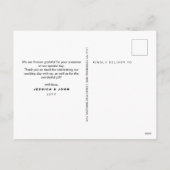 結婚したLittle Christmas Photo's 結婚 Thank you シーズンポストカード (裏面)