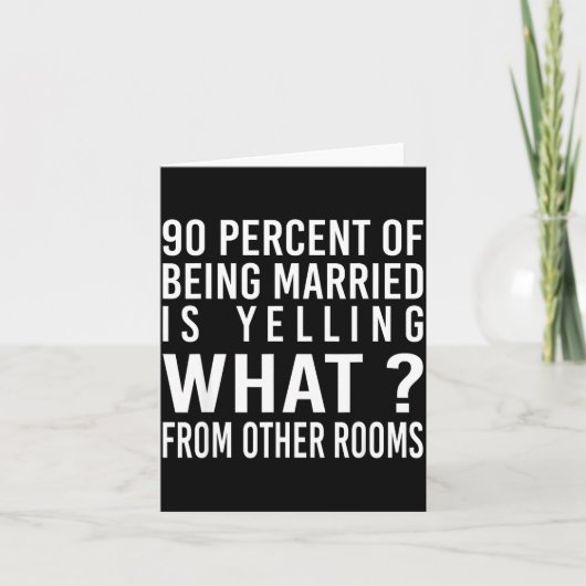 結婚している人の90%は怒鳴り散らしているってどういうこと? カード (正面)