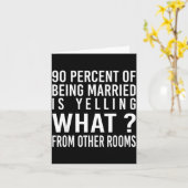 結婚している人の90%は怒鳴り散らしているってどういうこと? カード (黄色い花)
