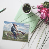 結婚している写真を保存する日付カード 招待状