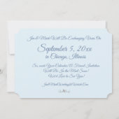 結婚している写真を保存する日付カード 招待状 (裏面)