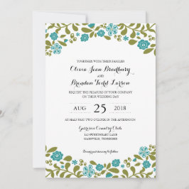 結婚している野生の花は|開きます 招待状