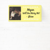 結婚してください - カスタム名と写真のバナー 横断幕 (インサイチュ)