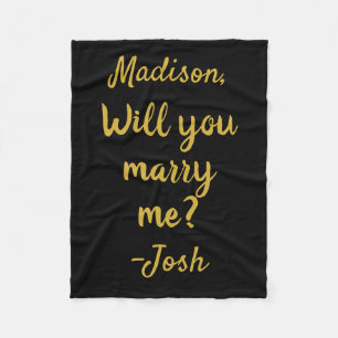 結婚してください サイン ウェディング プロポーズ デコレーション フリースブランケット