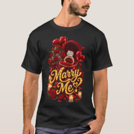 結婚してください？ロマンティックリング Tシャツ