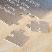 結婚してくれないかビーチ提案パズル ジグソーパズル (側面)