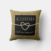 結婚してくれないか装飾用クッション クッション (裏面)