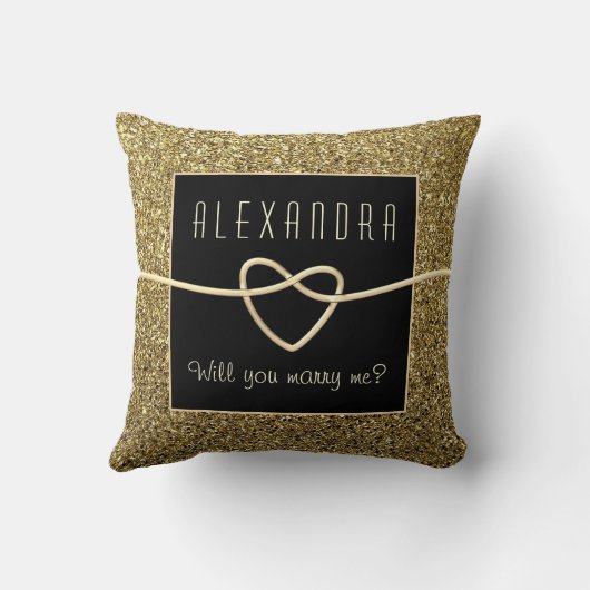 結婚してくれないか装飾用クッション クッション (裏面)