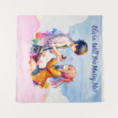 結婚してくれないか |アニメ結婚提案 タペストリー (正面(横))