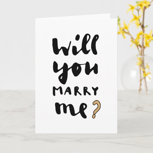 結婚してくれないか カード (黄色い花)