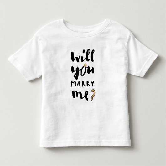 結婚してくれないか トドラーTシャツ (正面)