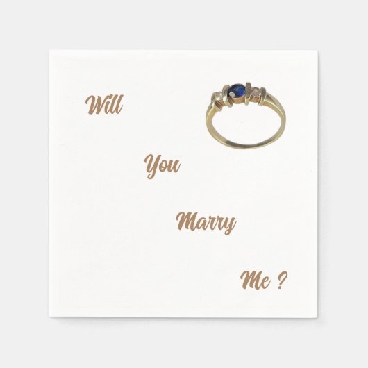 「結婚してくれないか」ナプキン スタンダードカクテルナプキン (正面)