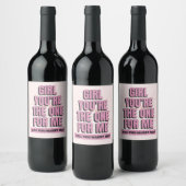 結婚してくれないか ワインラベル (ボトル)