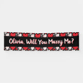 結婚してくれないか、申しパーソナライズされた出 横断幕 (横)