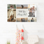 結婚してくれないか | 6フォトコラージュの提案 横断幕 (インサイチュ)