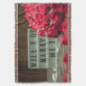 結婚してくれない？結婚提案 スローブランケット (正面縦)