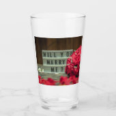 結婚してくれない？結婚提案 タンブラーグラス (正面)