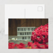 結婚してくれない？結婚提案 ポストカード (正面/裏面)