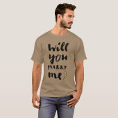 結婚してくれますか Tシャツ (正面フル)