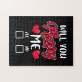 結婚してくれるか?バレンタインデー ジグソーパズル (横)