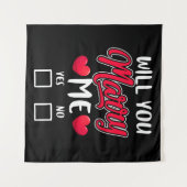 結婚してくれるか？バレンタインデー タペストリー (正面(横))