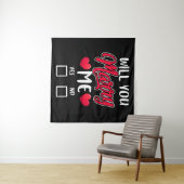 結婚してくれるか？バレンタインデー タペストリー (インサイチュ(横))