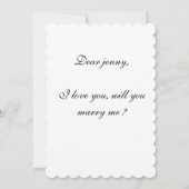結婚してくれるか、ブライダル、プロポーザル・カード (裏面)