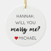 結婚してくれる？ セラミックオーナメント (正面)