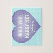 結婚してくれる?ハート ジグソーパズル (縦)